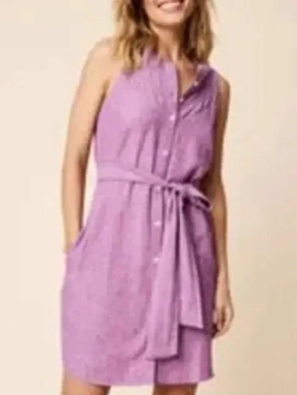 NWT Untuckit Keeley Linen Shirt Dress Size 12